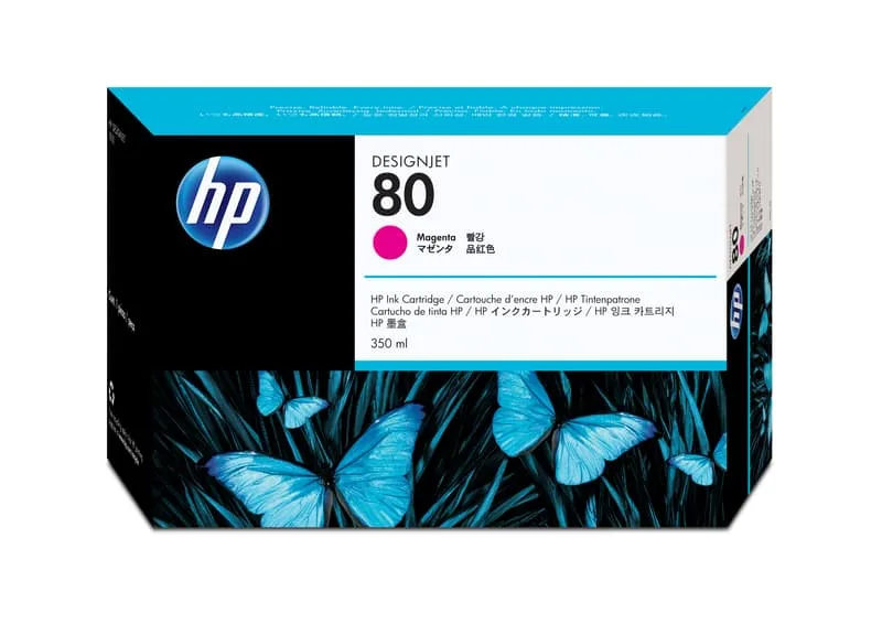 HP Bläck Magenta No.80 DJ 1050C/1055CM 350ml