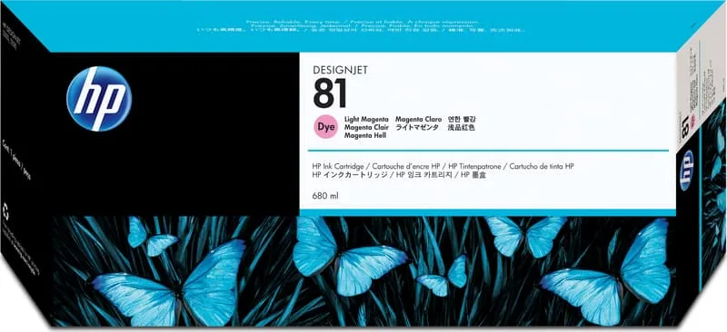 HP Bläck Ljus Magenta No.81 DJ 5000/5500