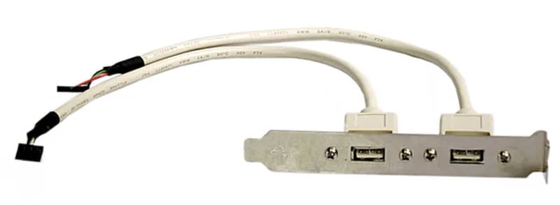 DELTACO 2x5 polig USB kontakt