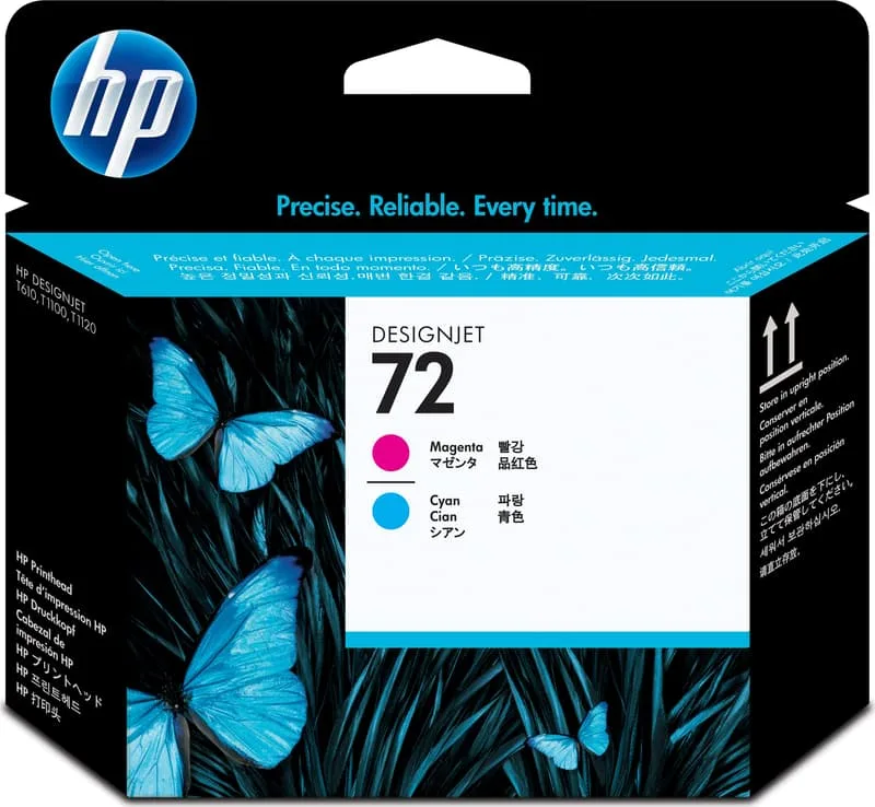 HP 72 - cyan, magenta