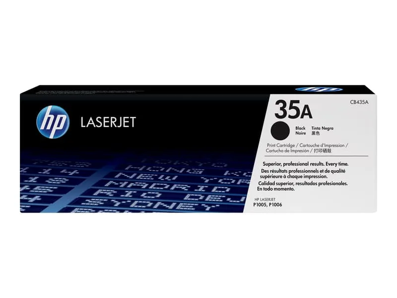 HP 35A Svart, LaserJet P1005/P1006 (CB435A), 1500 sidor