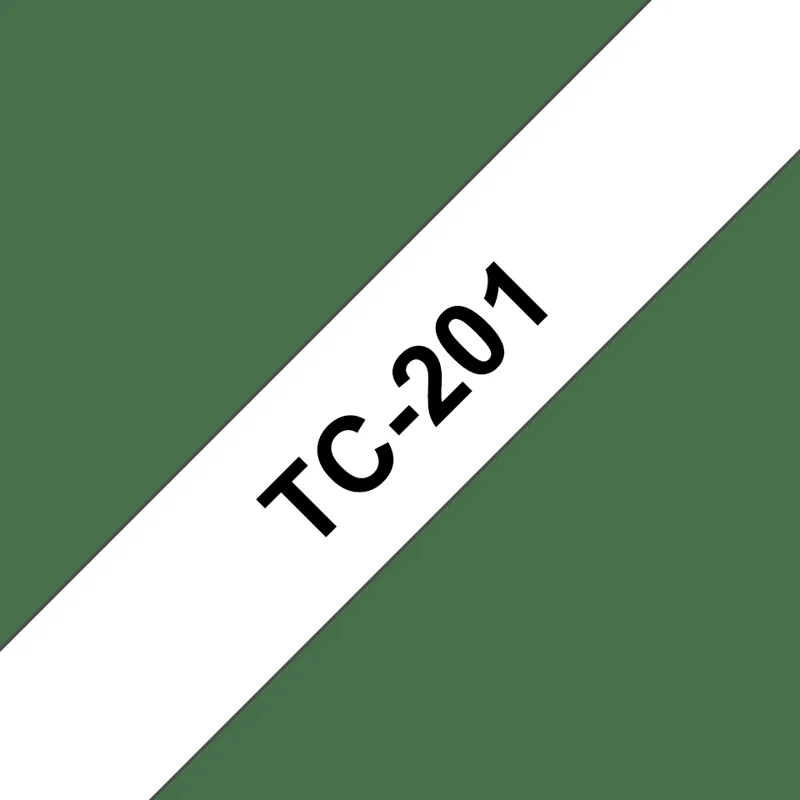 Tape 12mm TC-201 Svart/Vit