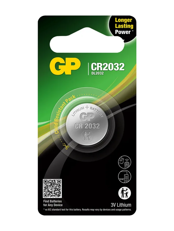 GP Batteri Knappcell Lithium CR2032 3V