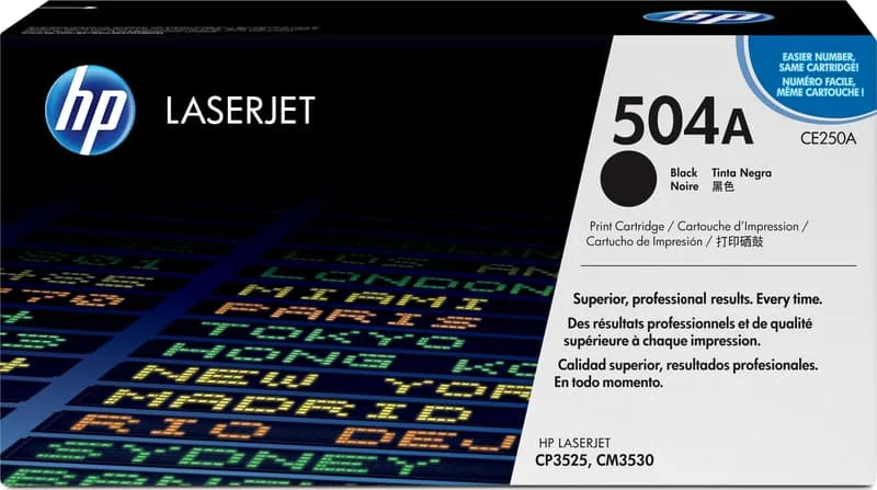 HP 504A - svart - original - LaserJet