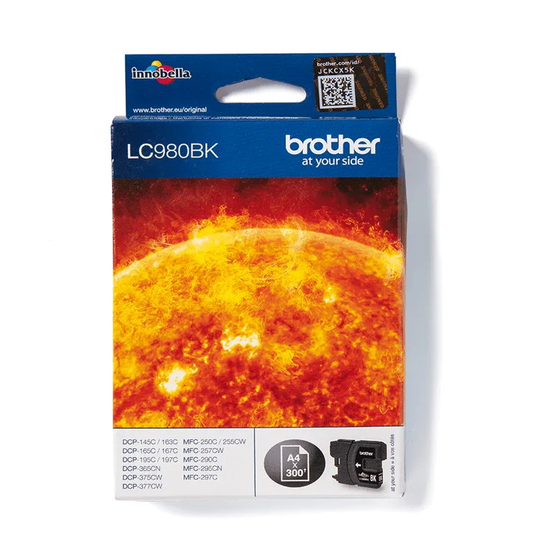 Brother Bläck LC980BK LC-980 Svart