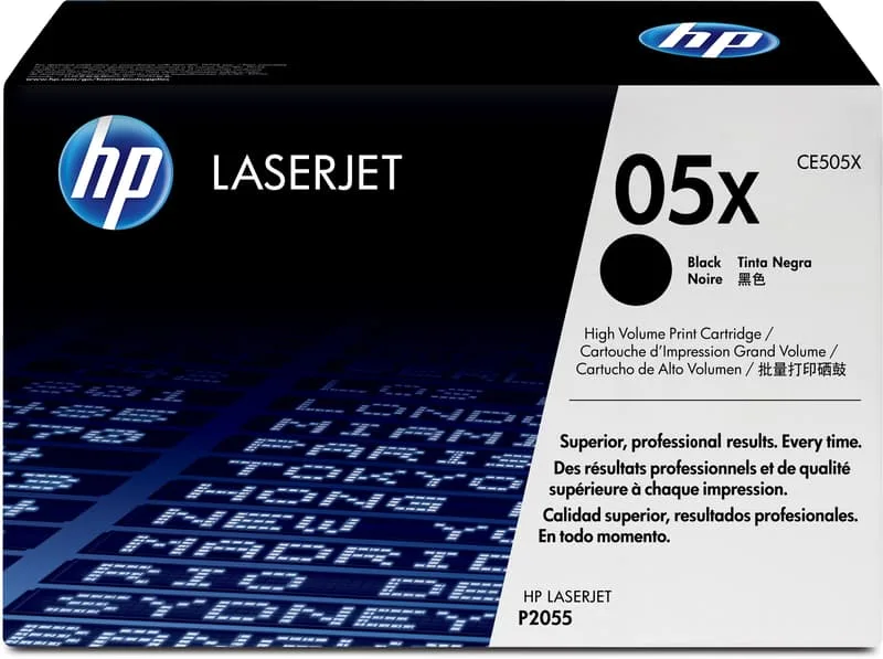 HP 05X Svart, LaserJet P2055, 6500 sidor
