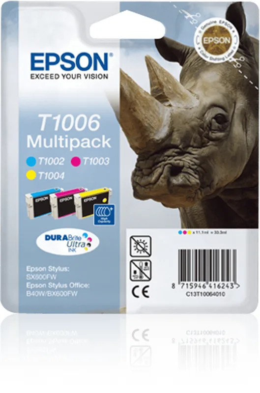 Bläck Multipack T1006 - BX600 (C,M,Y)