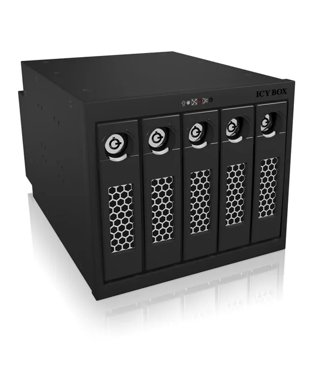 HD Kassett 3X5.25" Till 5X3.5" SATA/300 Svart