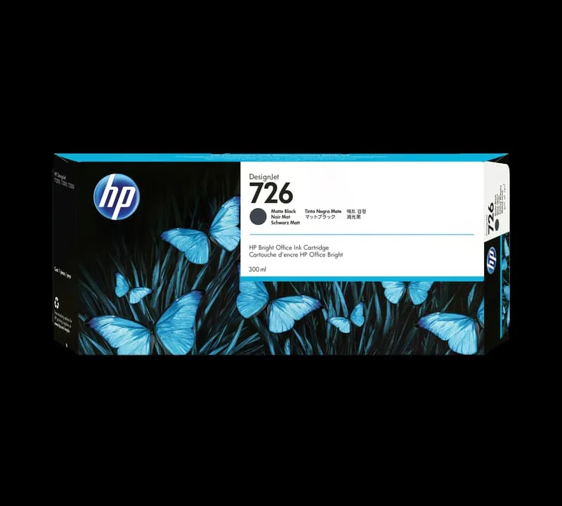 HP 726 - mattsvart