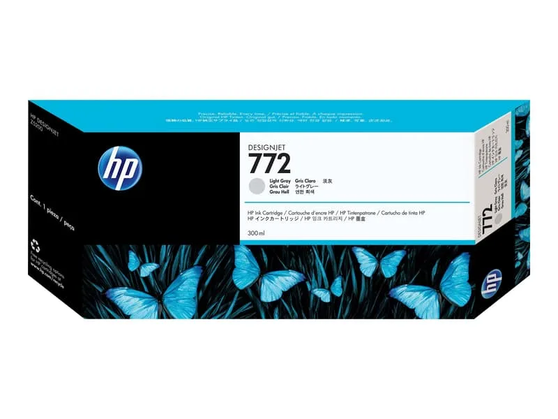 HP Bläck Ljus Grå No.772