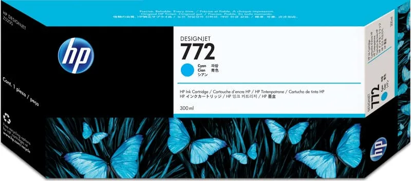 HP Bläck Cyan No.772
