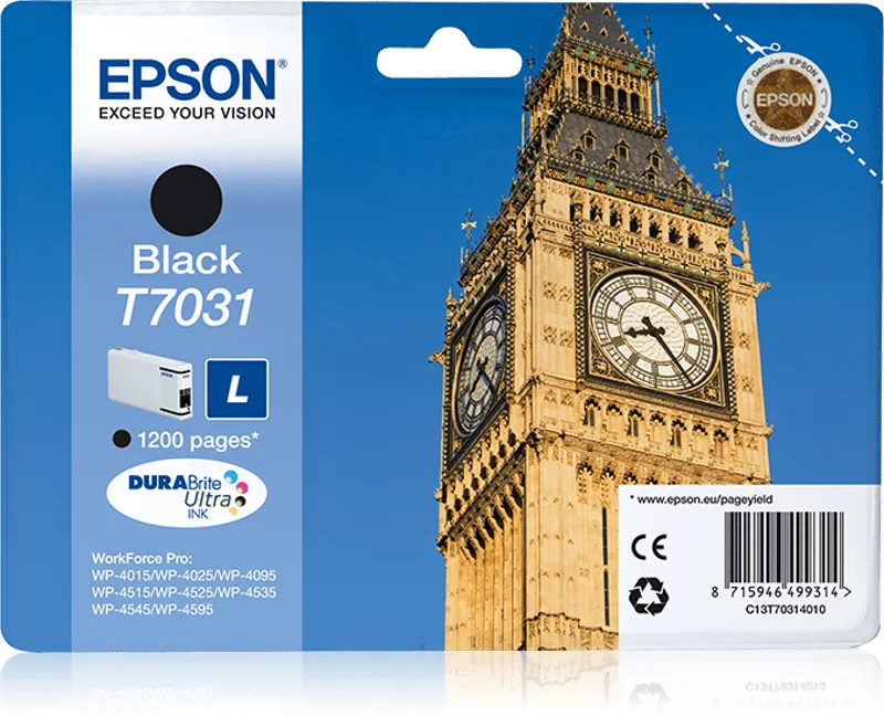Epson Bläck Svart T7031 L