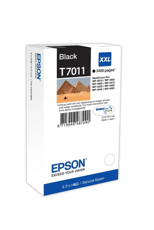 Epson Bläck Svart T7011 XXL