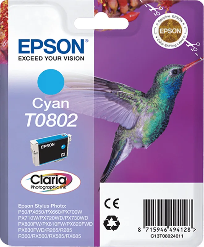 Epson T0802 cyan original
