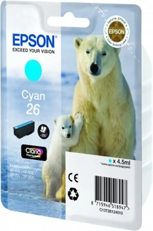 Bläck Cyan 26 Claria Premium