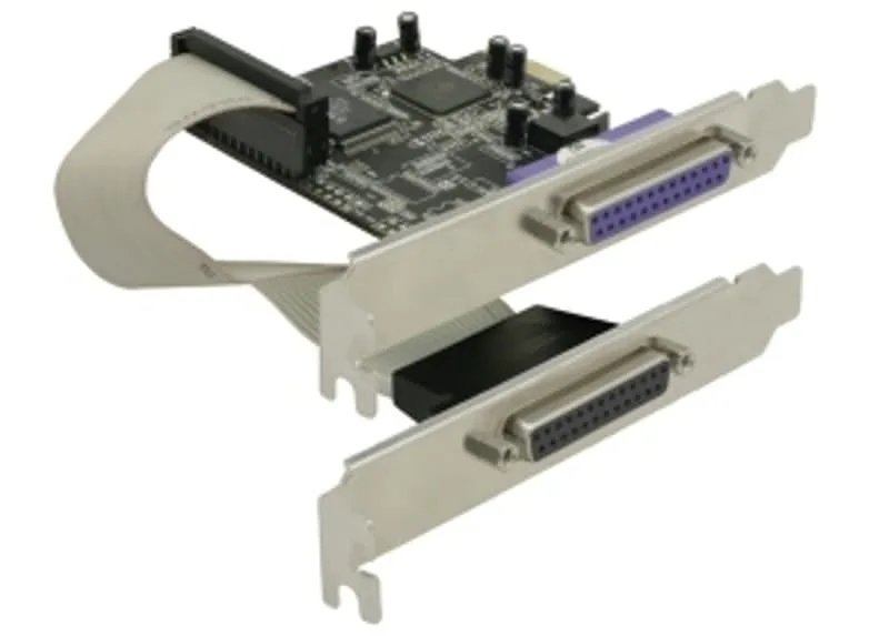 DeLOCK PCI-Express x1 kort, Parallell, 2xDB25ho
