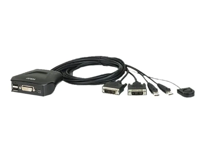 ATEN CS22D KVM-omkopplare 2 portar