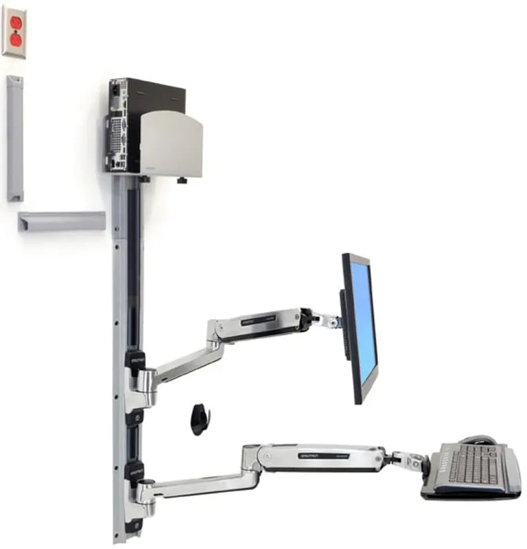 Ergotron LX Sit-Stand Wall Mount System Med
