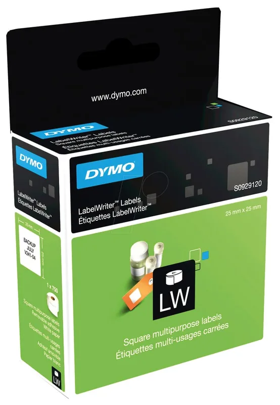DYMO kvadratiska universaletiketter