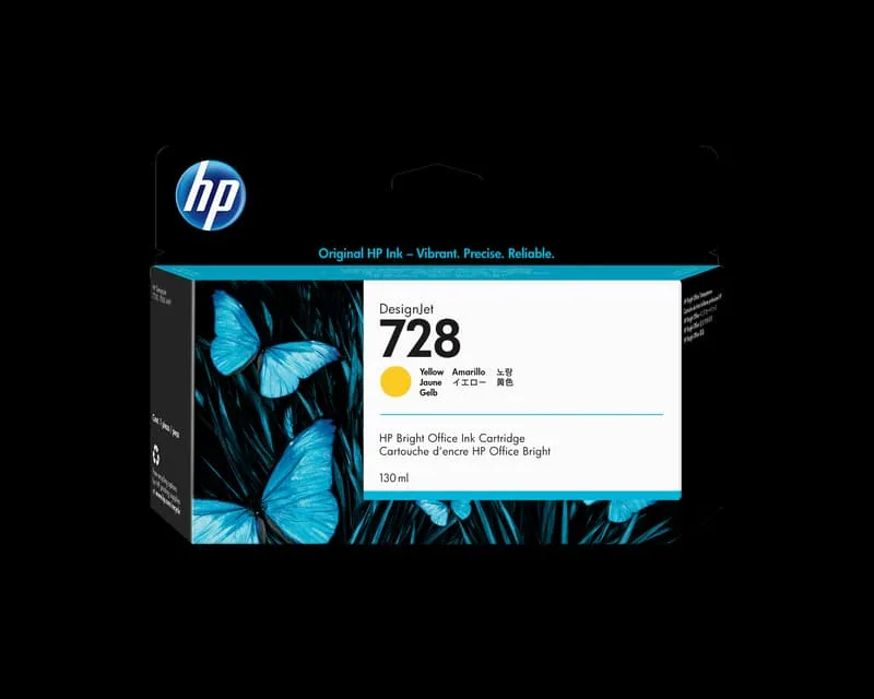 HP Bläck Gul 728 130ml
