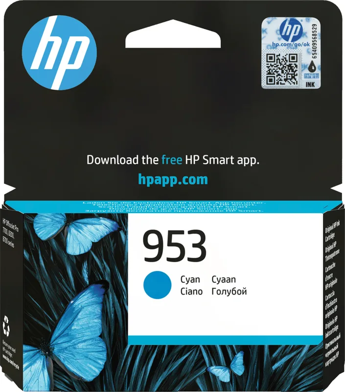 HP Bläck Cyan 953