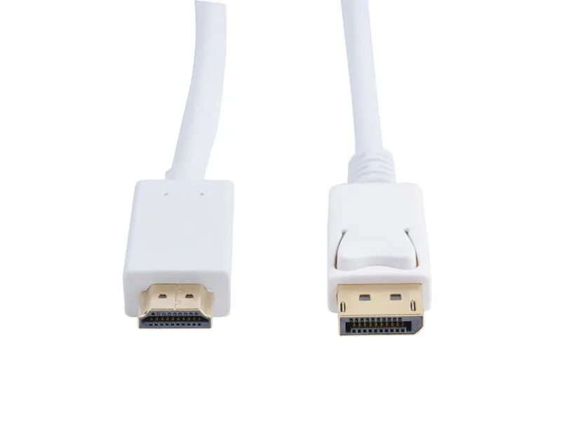 Prokord Displayport till HDMI 3M vit