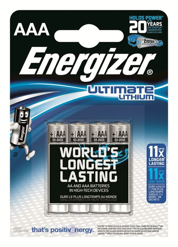 Energizer Batteri Ultimate Lithium AAA/LR03 4-Pack