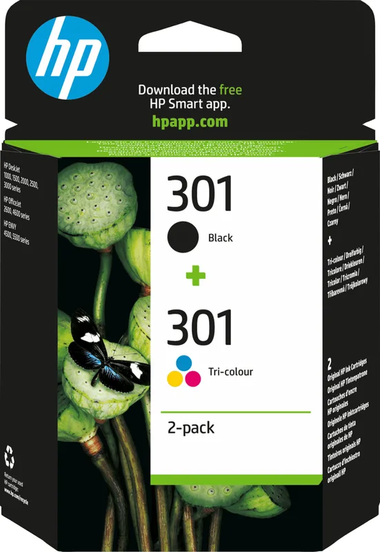 HP Bläck Combo Pack No.301