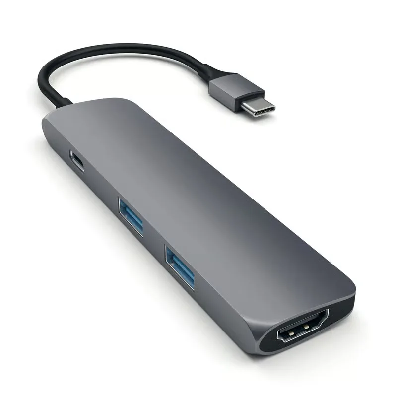 Satechi USB-C MultiPorts-adapter, rymdgrå
