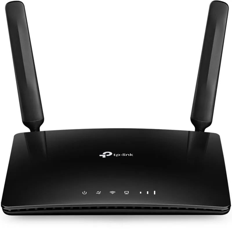 TP-Link trådlös 3G/4G router, 2,4GHz, 300Mbps, 4xLAN/WAN, svart