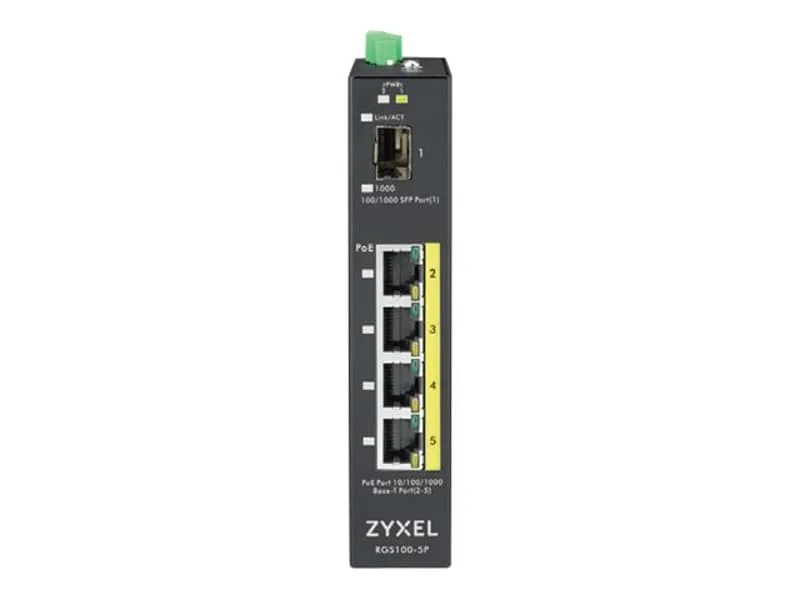 Zyxel RGS100-5P switch, 5 portar, ohanterad