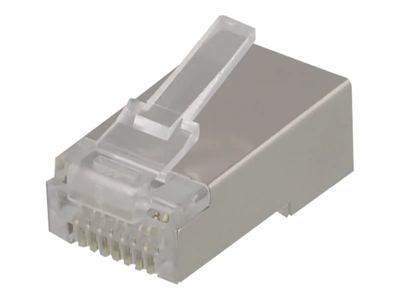 DELTACO RJ45 kontaktdon för patchkabel, Cat6, skärmad, 20-pack