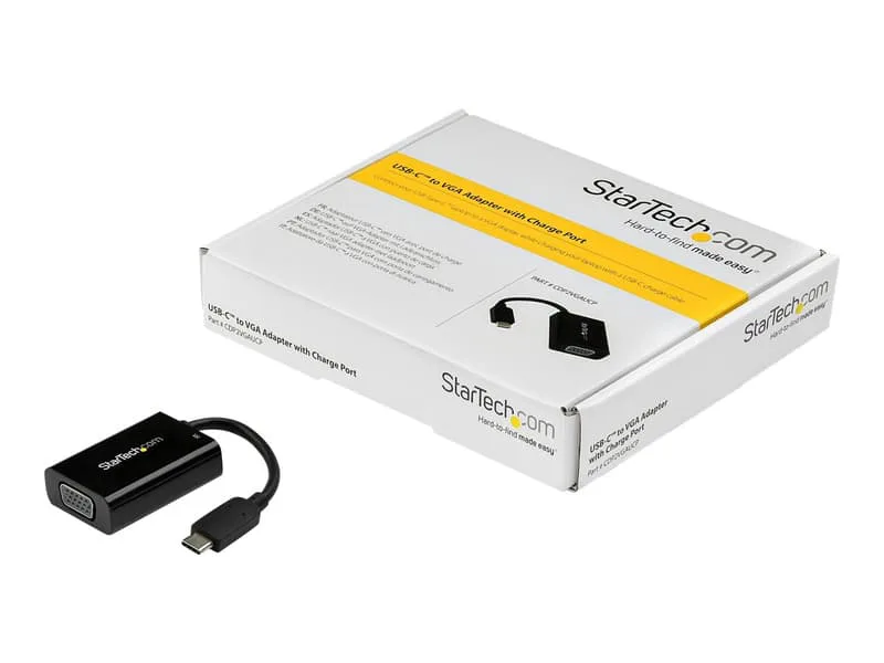 USB-C to VGA Video Adapter with USB Power Delivery
