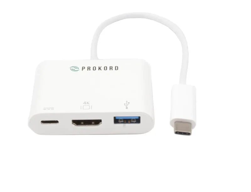 Prokord USB-C Adapter HDMI 4K + USB3.0