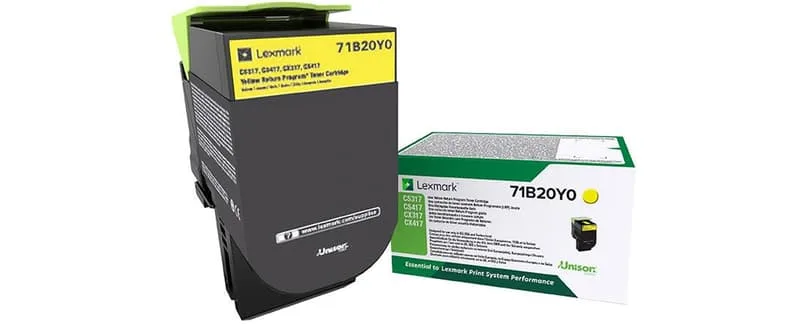 Lexmark 71B20Y0 gul