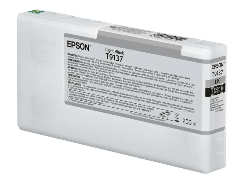 Epson Bläck Ljus Svart 200ml