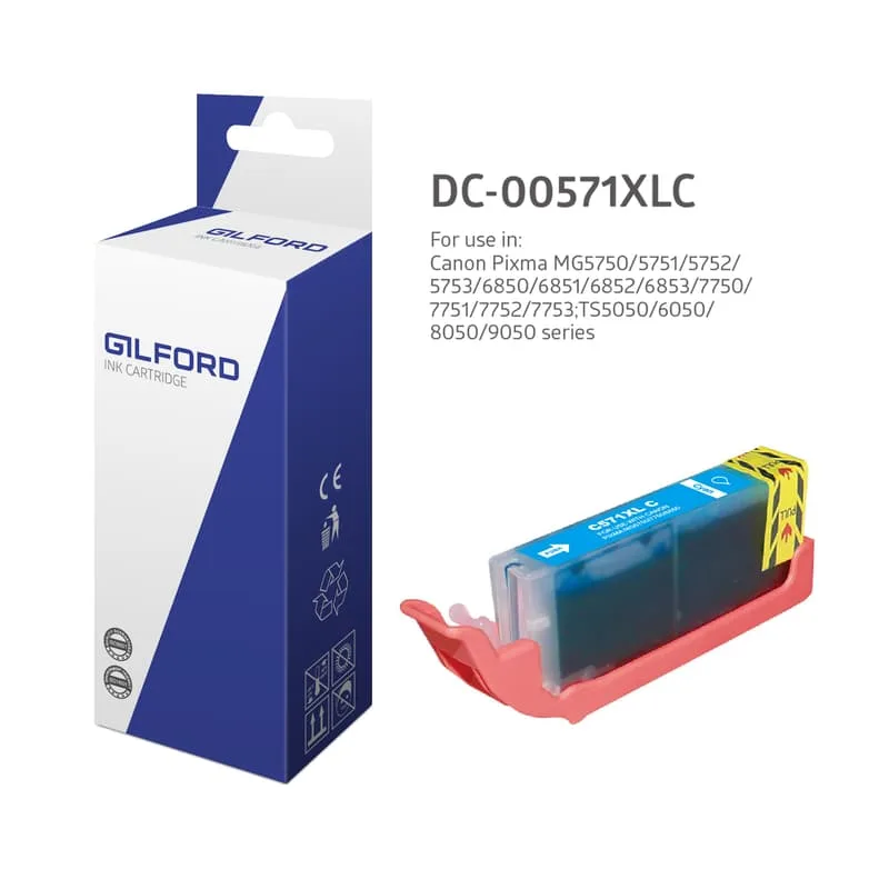 Gilford Bläck Cyan Cli-571C Xl 11ml