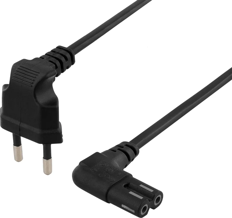DELTACO strömkabel Eurokontakt till power IEC 60320 C7