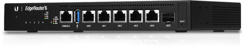 Ubiquiti EdgeRouter 6P, 6-port Gigabit med 1xSFP, PoE passthrough