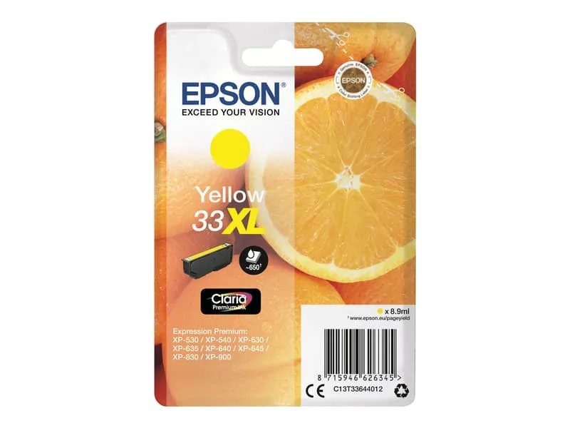 Epson 33XL - XL - gul - original