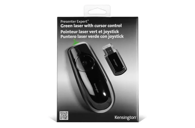 Kensington Presenter Expert presentationsfjärrkontroll med grön laser och muspekarstyrning