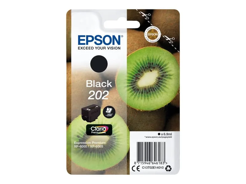 6-pack ersättning för EPSON 202 202 x l bläckpatroner kompatibla med EPSON Expression Premium Xp-6000 Xp-6005