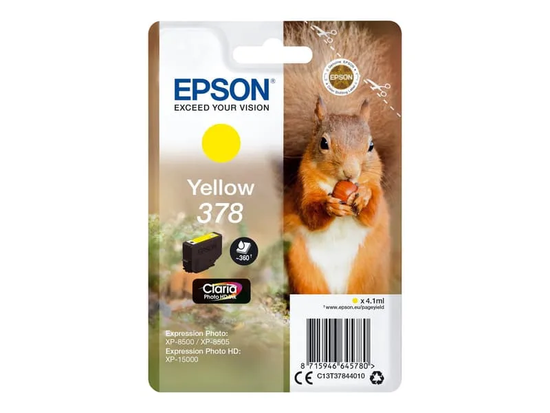 Epson 378 - 4.1 ml - gul - original - blister - bläckpatron