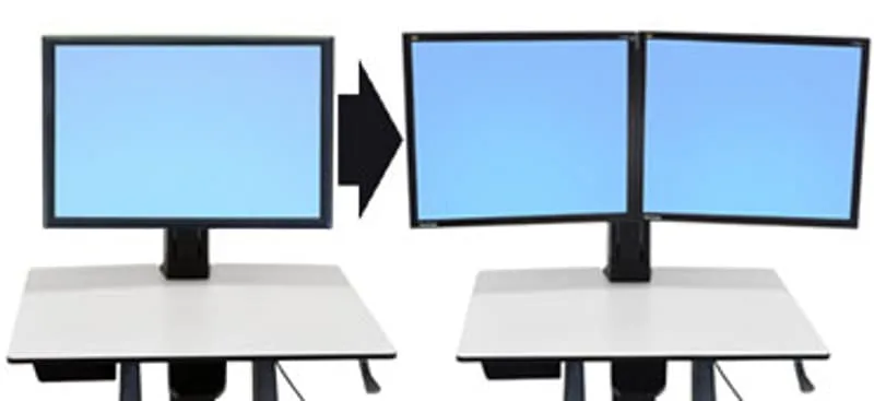 WorkFit-C Convert-to-Dual Kit from Single HD Display