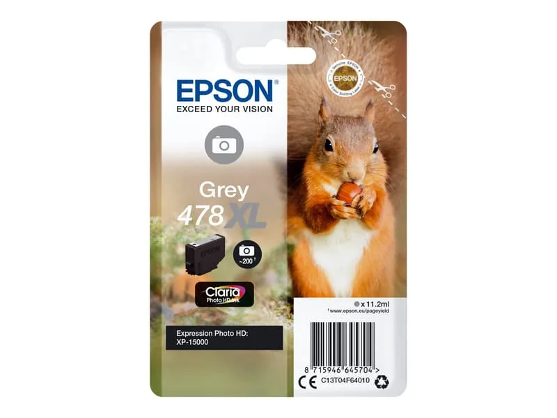 Epson Bläck Grå 11.2ml 478XL