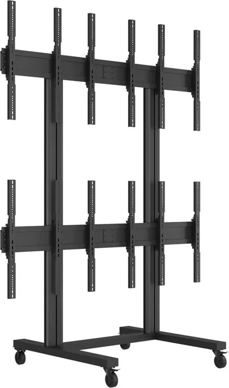 m Public Vid Wall Std Port 6-Scr 40-55'' Black