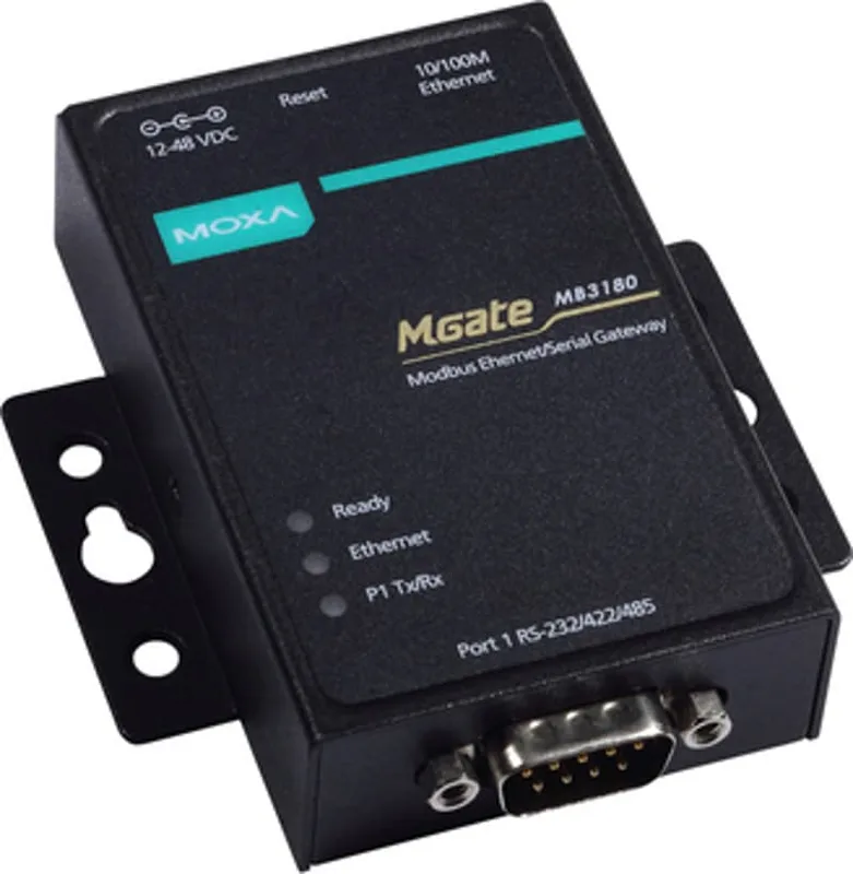 Mgate MB3180 1-Port Serial To Ethernet Modbus Gateway