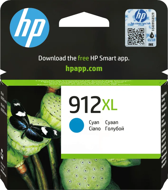 HP 912XL Cyan, 825 sidor