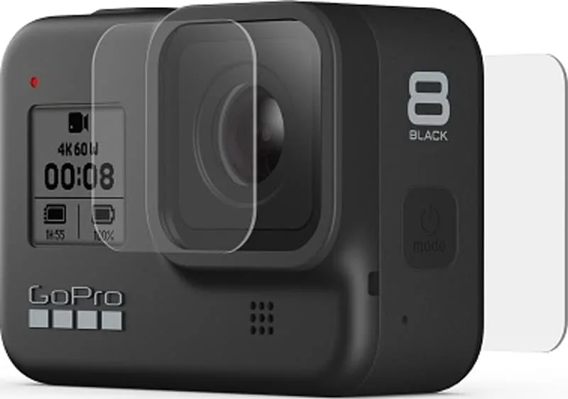 Tempered Glass Lens + Screen Protectors Hero8 Black