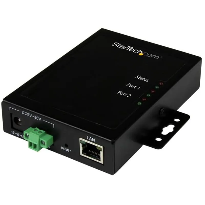 Seriell-till-IP Ethernet-enhetsserver med 2 portar
